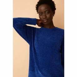 F&F Blue Chenille Crew Neck Jumper -F&F Shop unnamed file 2966