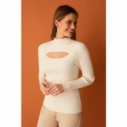 F&F Cut-Out Rib White Jumper 4 F&F Cut-Out Rib White Jumper -F&F Shop unnamed file 2971