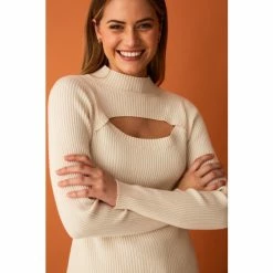 F&F Cut-Out Rib White Jumper 5 F&F Cut-Out Rib White Jumper -F&F Shop unnamed file 2972