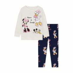 F&F Natural Minnie Sweat And Leggings Set