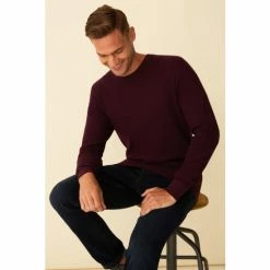 F&F Purple Cotton Texture Knitted Jumper -F&F Shop unnamed file 2991