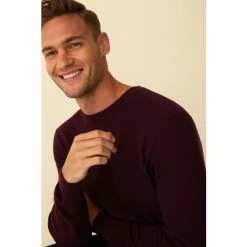 F&F Purple Cotton Texture Knitted Jumper -F&F Shop unnamed file 2992