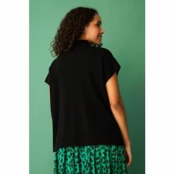 F&F Black Turtleneck Knitted Tank Jumper -F&F Shop unnamed file 3026