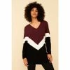 F&F Colourblock Batwing Black Jumper