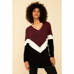 F&F Colourblock Batwing Black Jumper