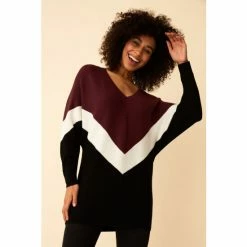 F&F Colourblock Batwing Black Jumper -F&F Shop unnamed file 3032