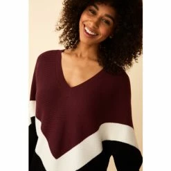 F&F Colourblock Batwing Black Jumper -F&F Shop unnamed file 3033