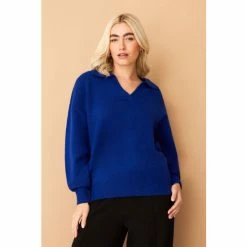 F&F Blue Trophy Collar Jumper