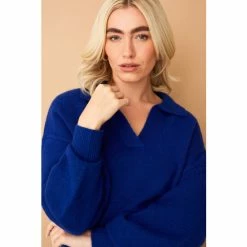 F&F Blue Trophy Collar Jumper -F&F Shop unnamed file 3051