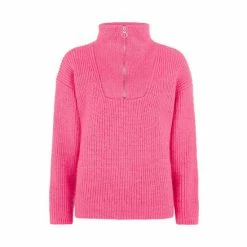 F&F Pink Zip Funnel Neck Jumper 6 F&F Pink Zip Funnel Neck Jumper -F&F Shop unnamed file 3058