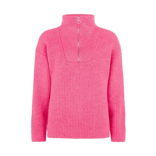 unnamed-file-3058.jpg F&F Pink Zip Funnel Neck Jumper -F&F Shop unnamed file 3058