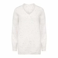 F&F Cream V-Neck Neppy Jumper -F&F Shop unnamed file 3064