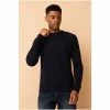 F&F Blue Cotton Texture Knitted Jumper -F&F Shop unnamed file 3066