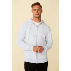 F&F Grey Zip Through Hoodie