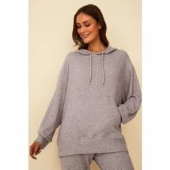 F&F Grey Rib Snit Hoodie