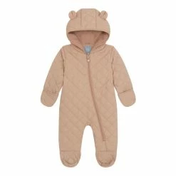 F&F Mini Hinch Nude Quilted Pramsuit