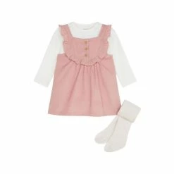 F&F Pink Cord Pinafore
