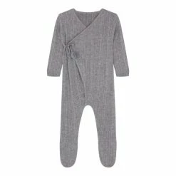 F&F Mini Hinch Grey Marl Knitted Cashmere All-In-One