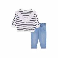 F&F White Sweat And Jean Set 4 F&F White Sweat And Jean Set -F&F Shop unnamed file 324