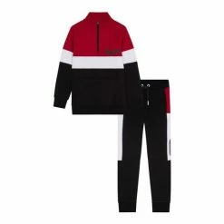 F&F Black Colourblock Funnel Neck Sweat Set -F&F Shop unnamed file 333