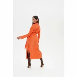 F&F FW Bridge Orange Kiera Wrap Midi Dress -F&F Shop unnamed file 351
