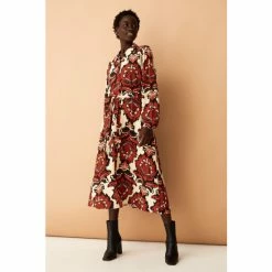 F&F Brown Tapestry Midi Dress