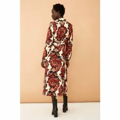 F&F Brown Tapestry Midi Dress -F&F Shop unnamed file 370