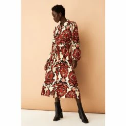 F&F Brown Tapestry Midi Dress -F&F Shop unnamed file 371