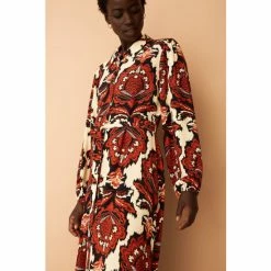 F&F Brown Tapestry Midi Dress -F&F Shop unnamed file 372