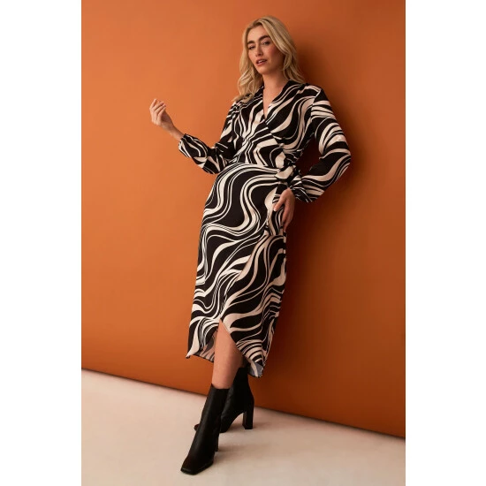 unnamed-file-374.jpg F&F Black Mono Swirl Print Satin Wrap Midi Dress -F&F Shop unnamed file 374