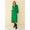 F&F Green Satin Wrap Dress 2 F&F Green Satin Wrap Dress -F&F Shop unnamed file 400