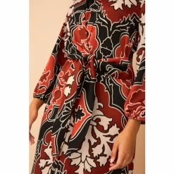 F&F Brown Tribal Print Mini Wrap Dress -F&F Shop unnamed file 421