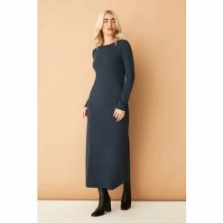 F&F Turquoise Blue Rib Tie Dress -F&F Shop unnamed file 426