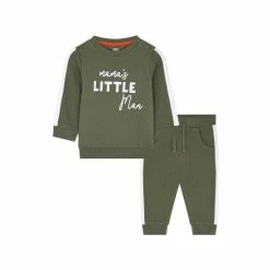 F&F Green Little Man Sweat Set
