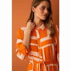 F&F Orange Geo Print Midi Shirt Dress 5 F&F Orange Geo Print Midi Shirt Dress -F&F Shop unnamed file 448