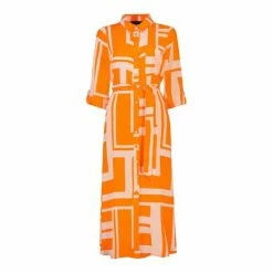 F&F Orange Geo Print Midi Shirt Dress 7 F&F Orange Geo Print Midi Shirt Dress -F&F Shop unnamed file 450