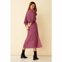 F&F Pink Floral Midi Dress -F&F Shop unnamed file 459