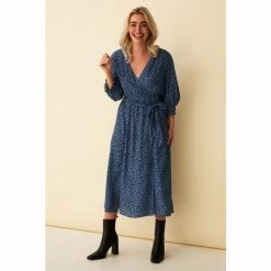 F&F Blue Spot Midi Dress
