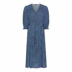F&F Blue Spot Midi Dress -F&F Shop unnamed file 467