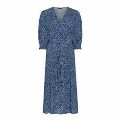 F&F Blue Spot Midi Dress -F&F Shop unnamed file 468