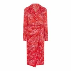 F&F FW Bridge Arlie Zebra Satin Wrap Pink Midi Dress -F&F Shop unnamed file 478