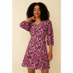 F&F Pink Floral Tea Dress