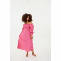 F&F FW Bridge Delilah Linen Pink Square Neck Dress 7 F&F FW Bridge Delilah Linen Pink Square Neck Dress -F&F Shop unnamed file 491