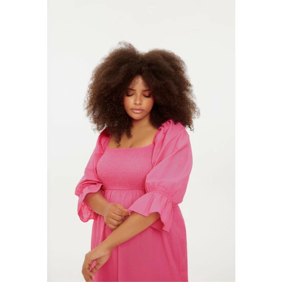 unnamed-file-492.jpg F&F FW Bridge Delilah Linen Pink Square Neck Dress -F&F Shop unnamed file 492