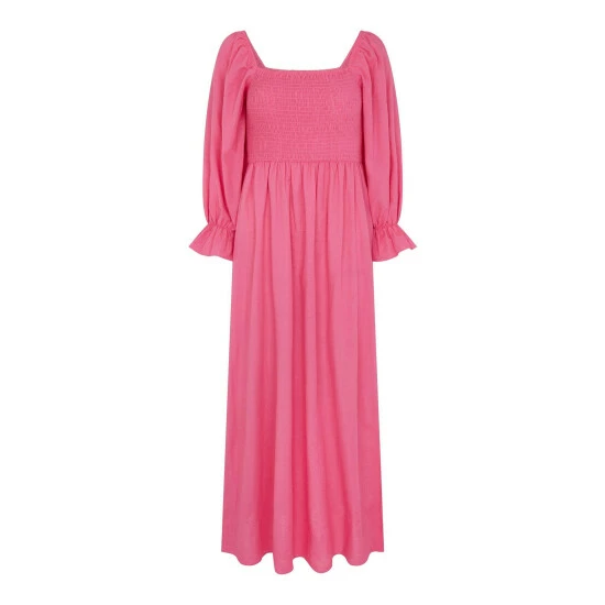 unnamed-file-495.jpg F&F FW Bridge Delilah Linen Pink Square Neck Dress -F&F Shop unnamed file 495