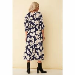 F&F Blue Floral Midi Dress -F&F Shop unnamed file 499