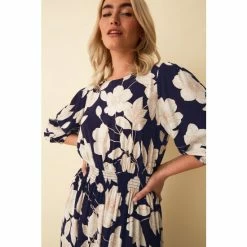 F&F Blue Floral Midi Dress -F&F Shop unnamed file 500