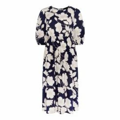 F&F Blue Floral Midi Dress -F&F Shop unnamed file 501