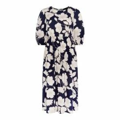 F&F Blue Floral Midi Dress -F&F Shop unnamed file 502