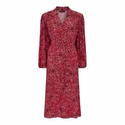 F&F Pink Flower Midi Shirt Dress -F&F Shop unnamed file 513